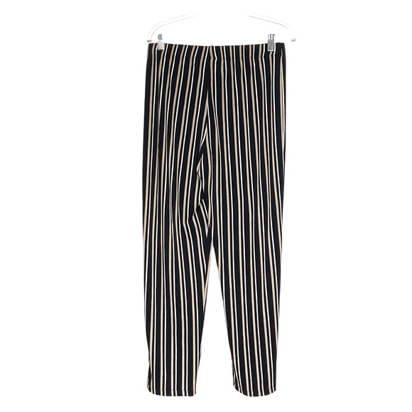 Chico's Blue Striped Straight Pants - Picture 2 of 4